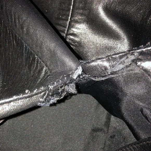 Siena Leather Skirt Womens 6 Used Black - Picture 6 of 16